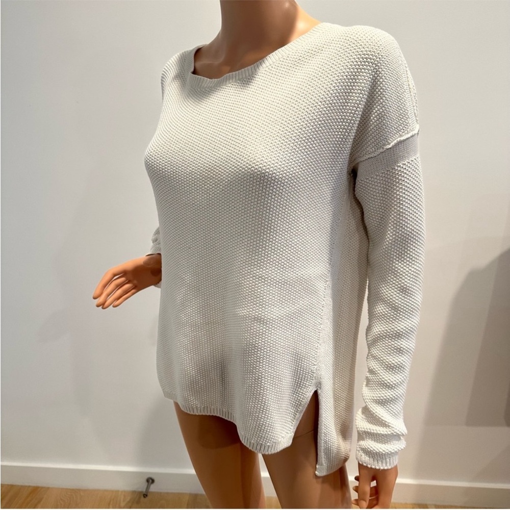Vince Cream Textured Knit Top